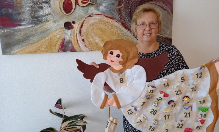 Ein Adventkalender darf bei Karin Grinninger aus Altenberg bei Linz nicht fehlen. (Foto: Privat)