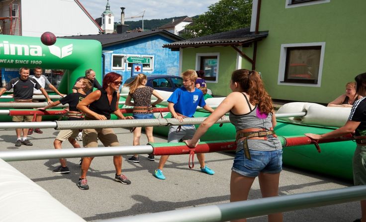 Jede Menge Spaß verspricht das "Human Soccer" Turnier. Foto: Gemeinde Grünburg