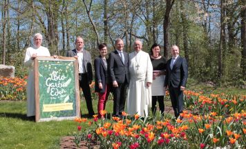 Farbenfrohes Tulpenmeer kündigt die baldige Landesgartenschau an