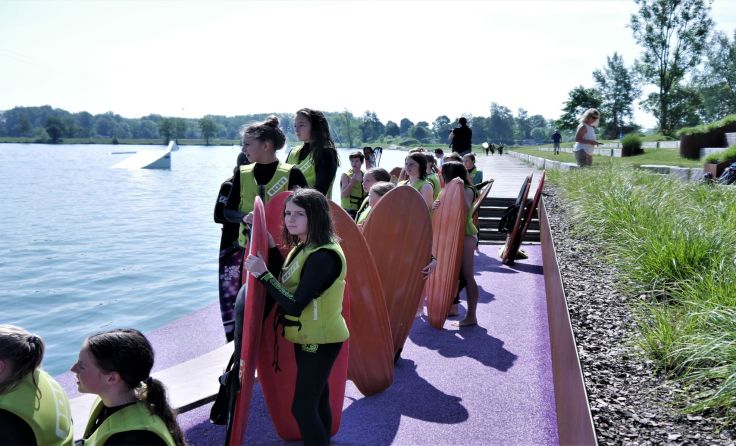 Die Schüler erlebten einen unvergesslichen Kurs am Jetlake-Wasserschilift. Foto: David Brillinger
