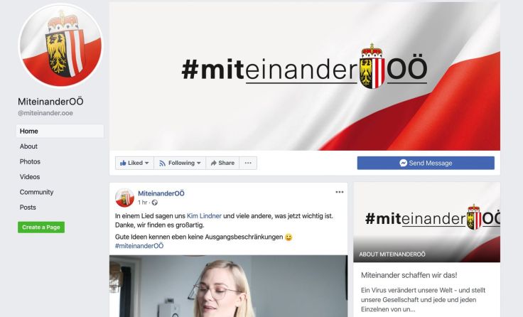 So sieht die Plattform aus. Screenshot: Land OÖ