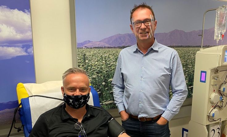 v.l.: Stefan Süss und Leonhard Heinzl vom Zentrumsmanager BioLife Linz. Foto: BioLife