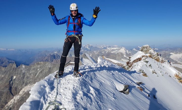 Franz Wintersberger am Matterhorn. Fotos: Franz Wintersberger