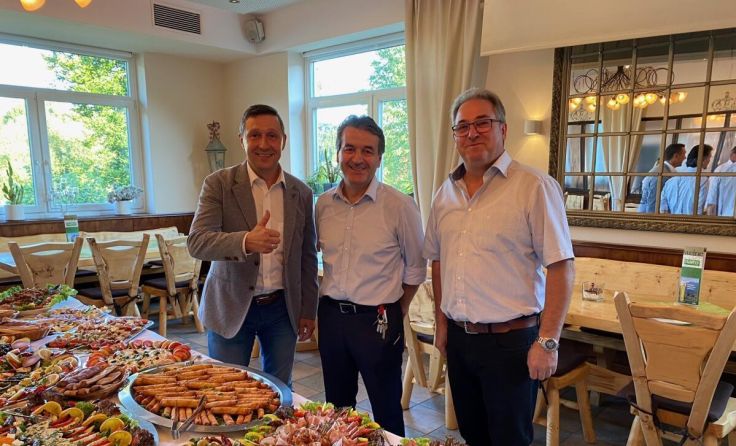 v.l.: Harald Haselmayr, Hasan Yildirim und Erich Sachsenhofer (Foto: Gemeinde)