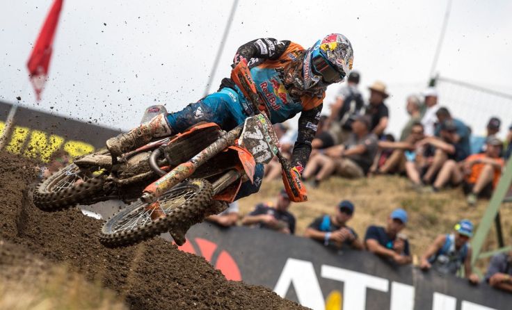 Rene bei der MX 2 WM in Loket (CZE). Foto: Ray Archer / KTM