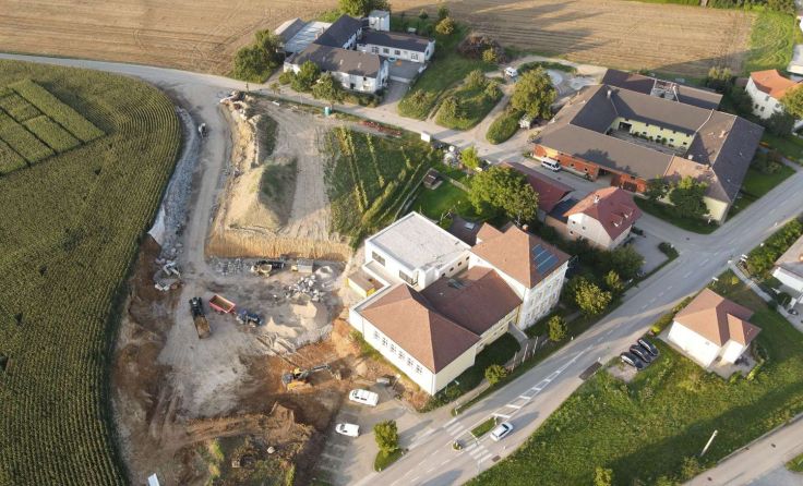 Gebaut wird bis 2022. Foto: Gemeinde Allhaming