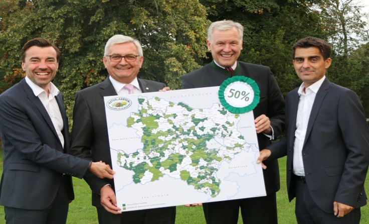 V.l.: Christian Rädler, Alfred Riedl, Martin Eichtinger und Christian Gepp