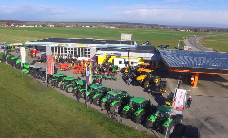 Blick von oben auf das Firmengelände. Foto: privat