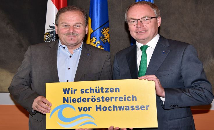 Bundesrat Eduard Köck und LH-Stellvertreter Stephan Pernkopf. Foto: NLK/Reinberger