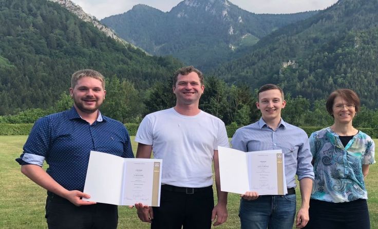 Florian Kurz, Thomas Gasser, Josef Schreiner, Barbara Doblhamer (v. l.)