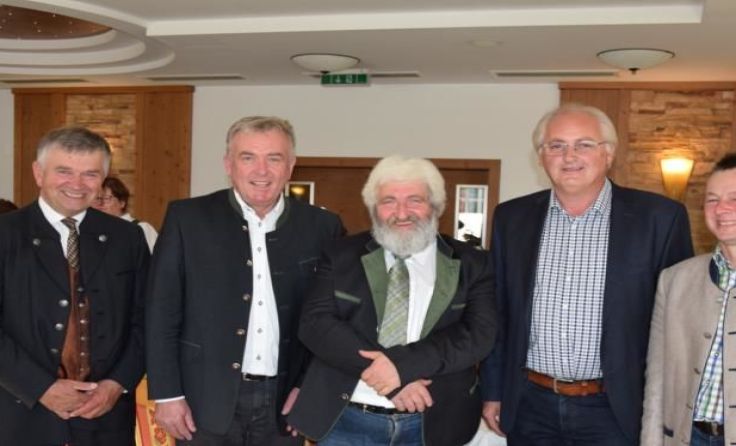 Johann Großpötzl, Karl Keplinger, Karl Ketter, Norbert Egger und Hannes Winklehner (v. l.)