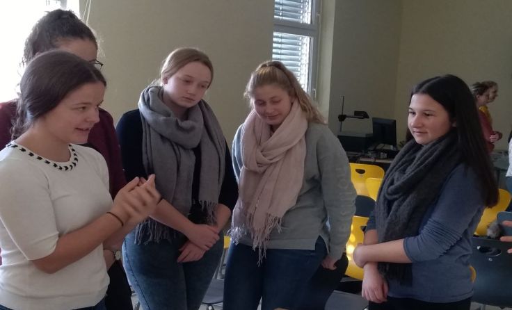 Viele Informationen gab es für die Andorfer Schüler. (Foto: FS Andorf)