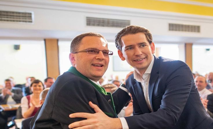 ÖVP-Klubobmann August Wöginger und Bundeskanzler Sebastian Kurz. (Foto: ÖVP)