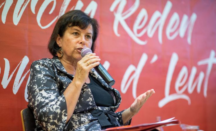 Birgit Gerstorfer ist im Bezirksalten- und Pflegeheim Andorf zu Gast. (Foto: SPÖ)