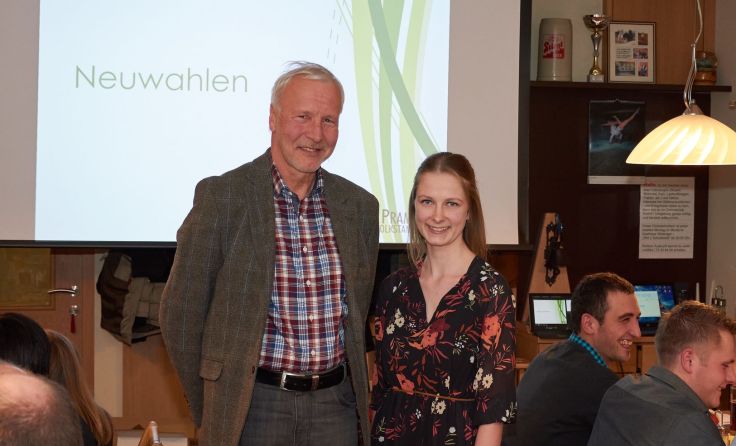 Andorfs Bürgermeister Peter Pichler und Katja Emprechtinger (Foto: Volkstanzgruppe)