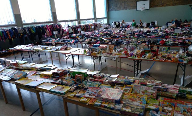 In St. Marienkirchen findet ein Flohmarkt statt. (Foto: Elternverein)