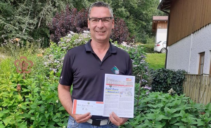 Franz Schraml jun. hat sich seinen Gutschein bereits geholt. (Foto: Privat)
