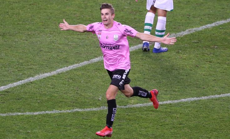 Jubel beim LASK. Die Linzer schlagen Sturm Graz mit 2:0. (Foto: GEPA)