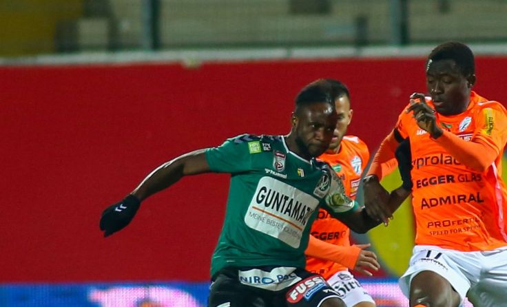 Seth Paintsil war gegen Hartberg einer der stärksten Rieder. (Foto: Scharinger)