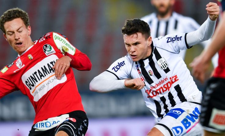 Ried (rote Dressen) unterlag dem LASK mit 0:3. (Foto: GEPA)