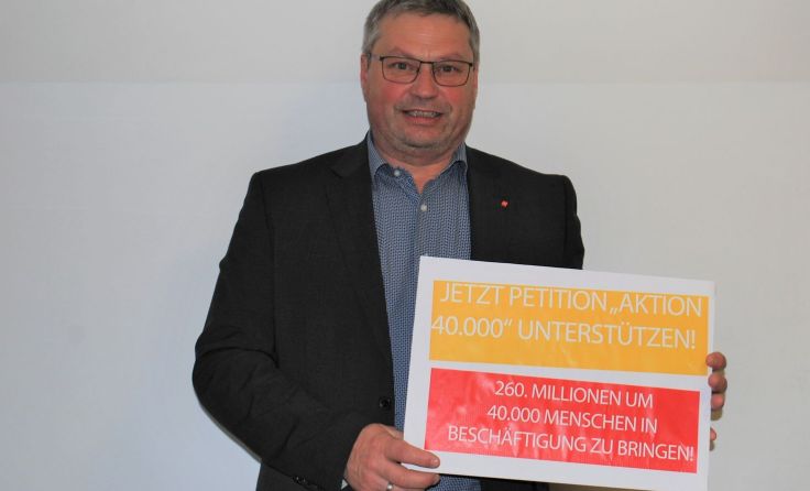 Bezirksparteivorsitzender Karl Walch setzt sich für Arbeitsplätze ein. (Foto: SPÖ)