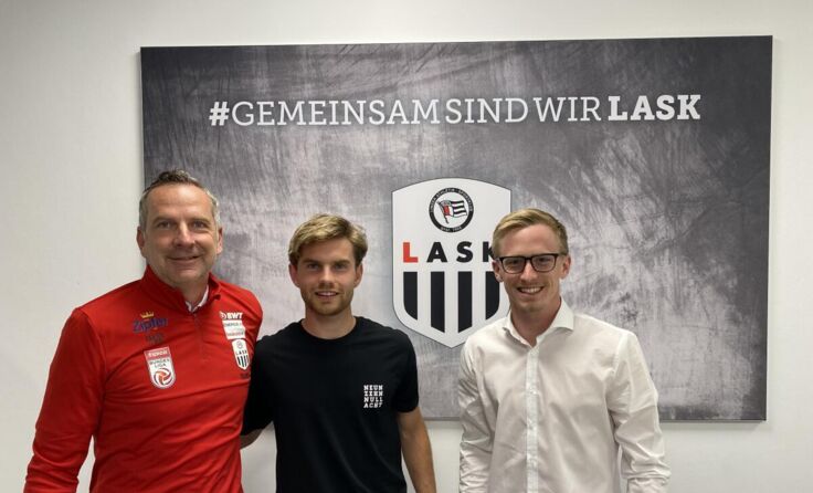 Dominik Thalhammer, Enrique Wild und Fabian Zöpfl (v. l.) (Foto: LASK)