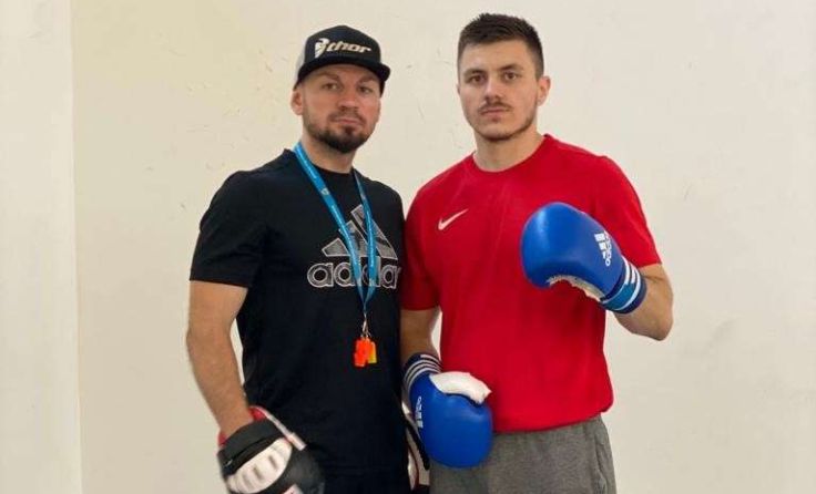 Andreas Leis und Heinrich Meier vom „LM Arena Boxing Gym“ (v. l.). (Foto: Privat)