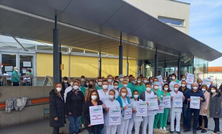 In Schärding wurde protestiert. (Foto: Tarabic)