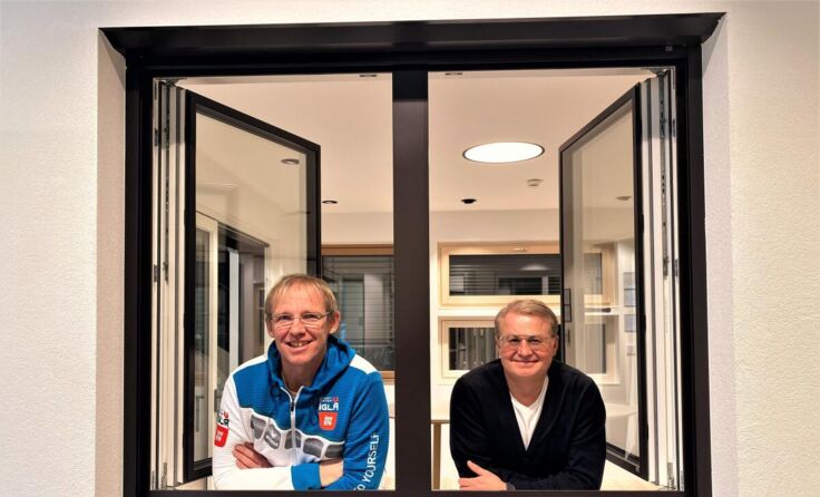 Meeting-Organisator Klaus Angerer mit Johann Scheuringer jun., CEO von Josko. (Foto: IGLA)