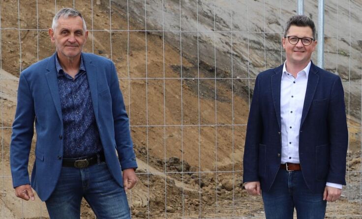 Bürgermeister Günter Streicher (l.) mit Michael Lindner, SPÖ-Parteivorsitzender (Foto: SPÖ)