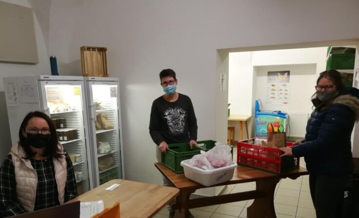 Abhollager der FoodCoop in Taiskirchen. (Foto: kuli)