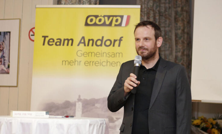 Christof Ertl wurde zum neuen ÖVP-Gemeindeparteiobmann gewählt. (Foto: ÖVP Andorf)