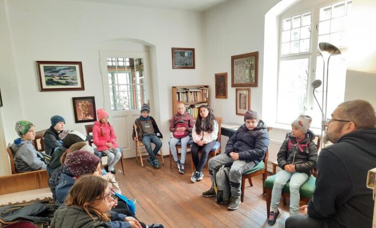 St. Marienkirchner Volkschüler beim Workshop im Bilger-Breustedt Haus. (Foto: VS St. Marienkirchen)