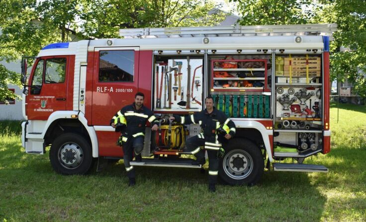 Kommandant Patrick Sommer mit Stellvertreter Christian Schmidseder (Foto: FF. St. Marienkirchen)