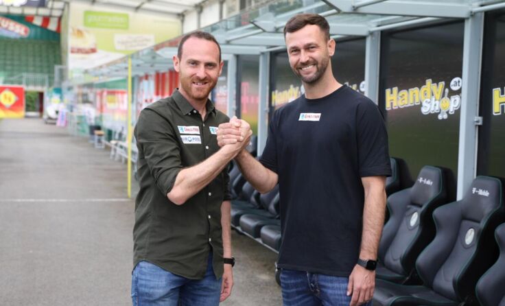 Christian Heinle mit seinem neuen Co-Trainer Michael Madl (Foto: SVR/Schröckelsberger)