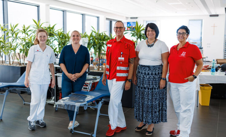 Blutspendeaktion von Frauscher Sensortechnik und dem Roten Kreuz (Foto: Frauscher Sensortechnik)