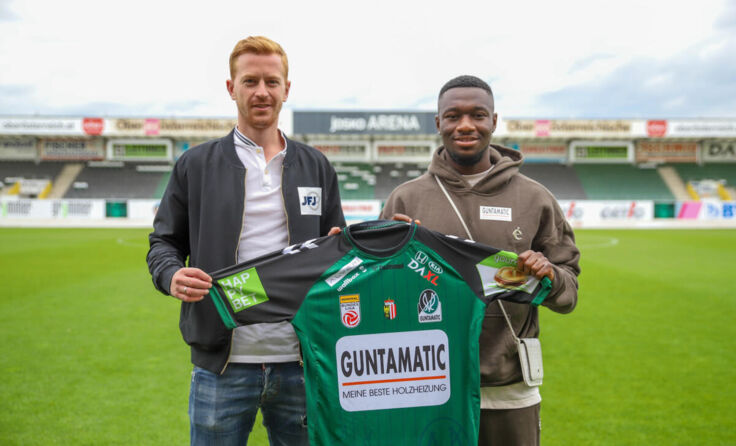 V. l. Thomas Reifeltshammer und Agyemang Diawusie (Foto: (c) 2022 Reinhard Schröckelsberger)