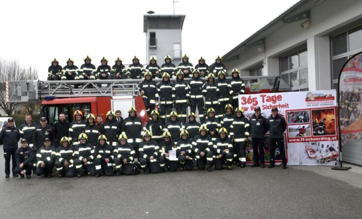 Schärdinger Feuerwehrmänner sind 365 Tage einsatzbereit. (Foto: FF Schärding)