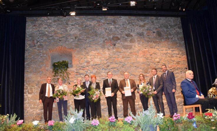 Zahlreiche Ehrengäste kamen zum Neujahrsempfang. (Foto: Stadtgemein)