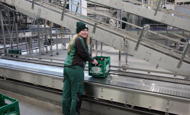 Jana Schopf absolviert eine Lehre bei der Baumgartner Brauerei. (Foto: Baumgartner Brauerei)