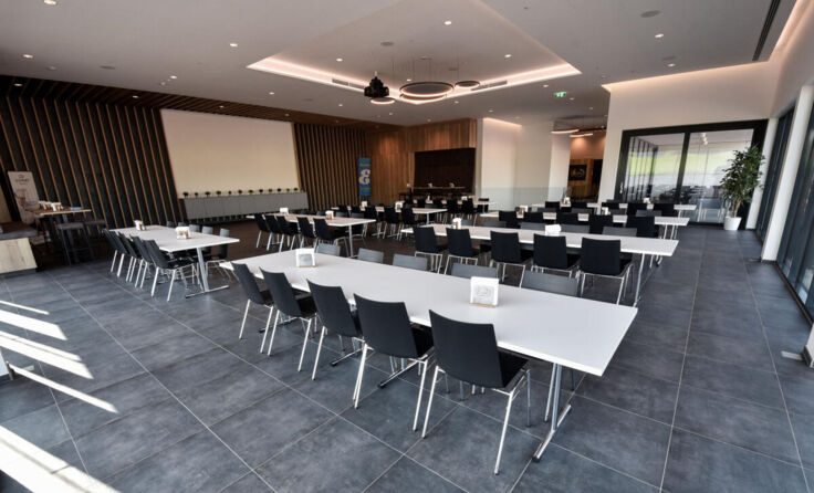 Blick in das moderne Betriebsrestaurant. (Foto: Einböck)