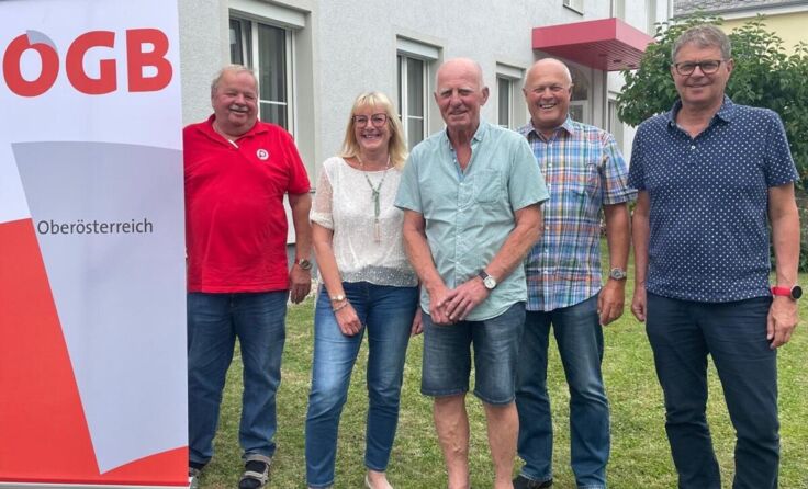 Das Präsidium der ÖGB-Pensionisten des Bezirks Schärding. (Foto: ÖGB)