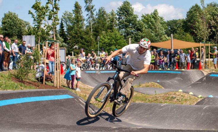 In Taufkirchen befindet sich die erste Pumptrackanlage des Bezirks Schärding. (Foto: Gemeindeamt)