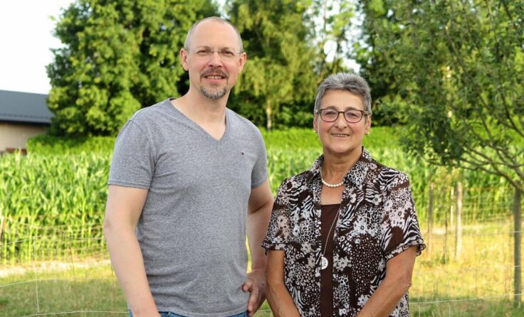 Andorfs SPÖ-Obmann Albin Holzmann mit seiner Vorgängerin Roswitha Scheuringer. (Foto: SPÖ)