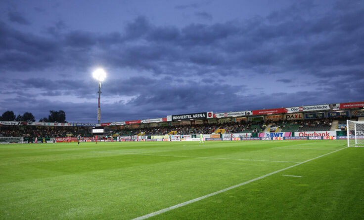 Innviertel Arena, die Heimstätte der SVR. (Foto: (c) 2023 Schröckelsberger Reinhard)