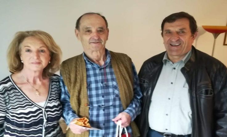 Vorsitzender Manfred Wurm stellte sich als Gratulant ein.