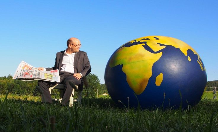 „Weltenbummeln“ mit Georg Bauernfeind in Braunau Foto: Wolfgang Hartl