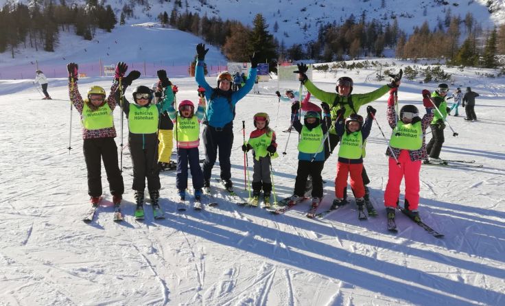 Die Kinder des Skikurses lernten auf der Reiteralm einiges dazu. Foto: Privat