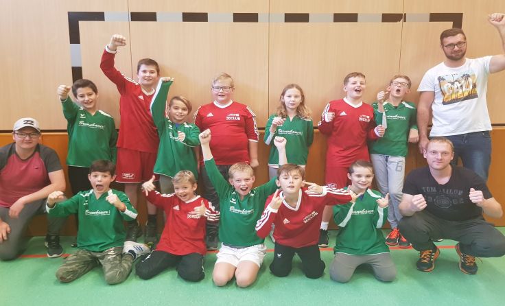 Gleich drei Bezirkstitel konnte der Höhnharter Faustball-Nachwuchs gewinnen.Foto: Privat