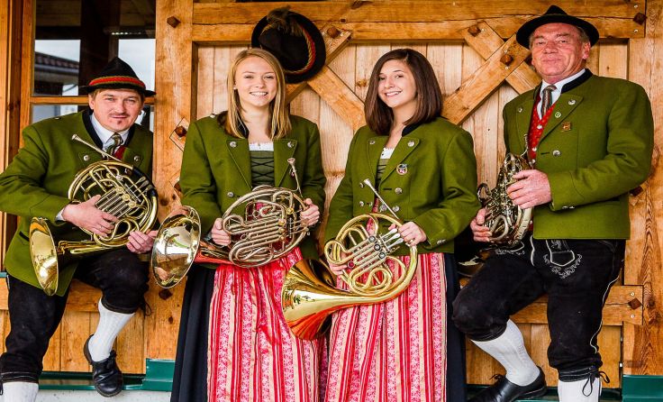 Die Hornisten der Moosbacher Musikkapelle Foto: Privat